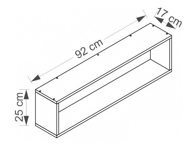Wandplank Cirdora 111 (Sonoma eik)