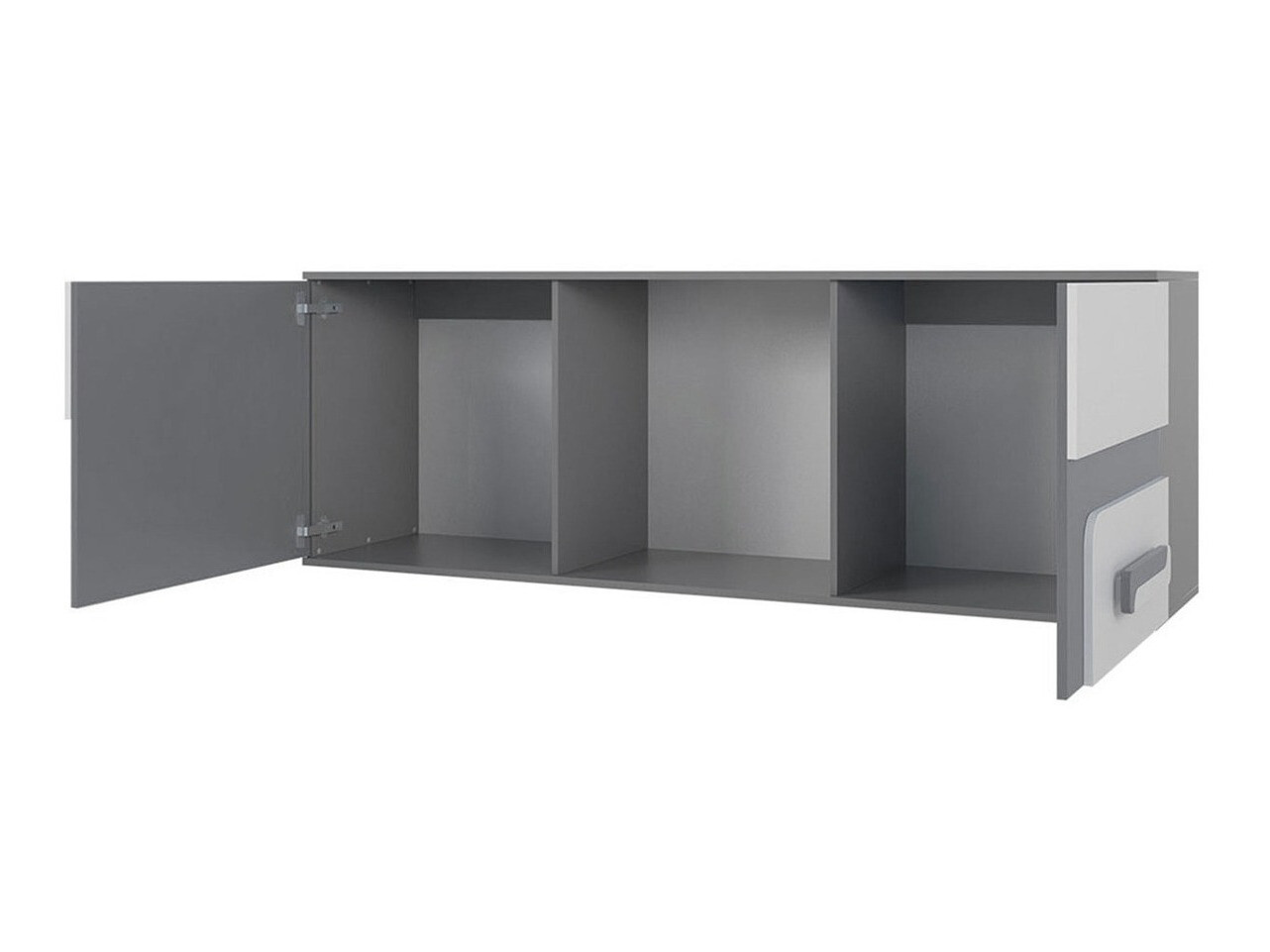 Wandplank Aviseve 104 (Antraciet + Wit)