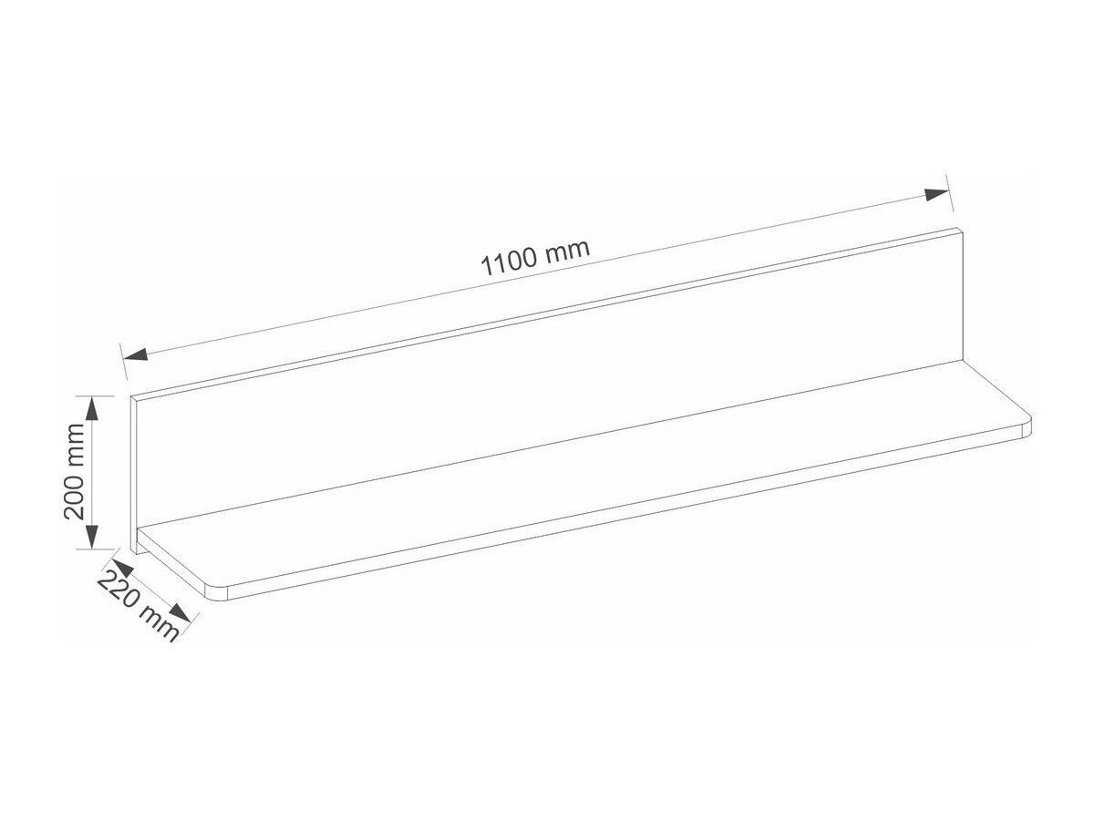 Wandplank Elblive 133