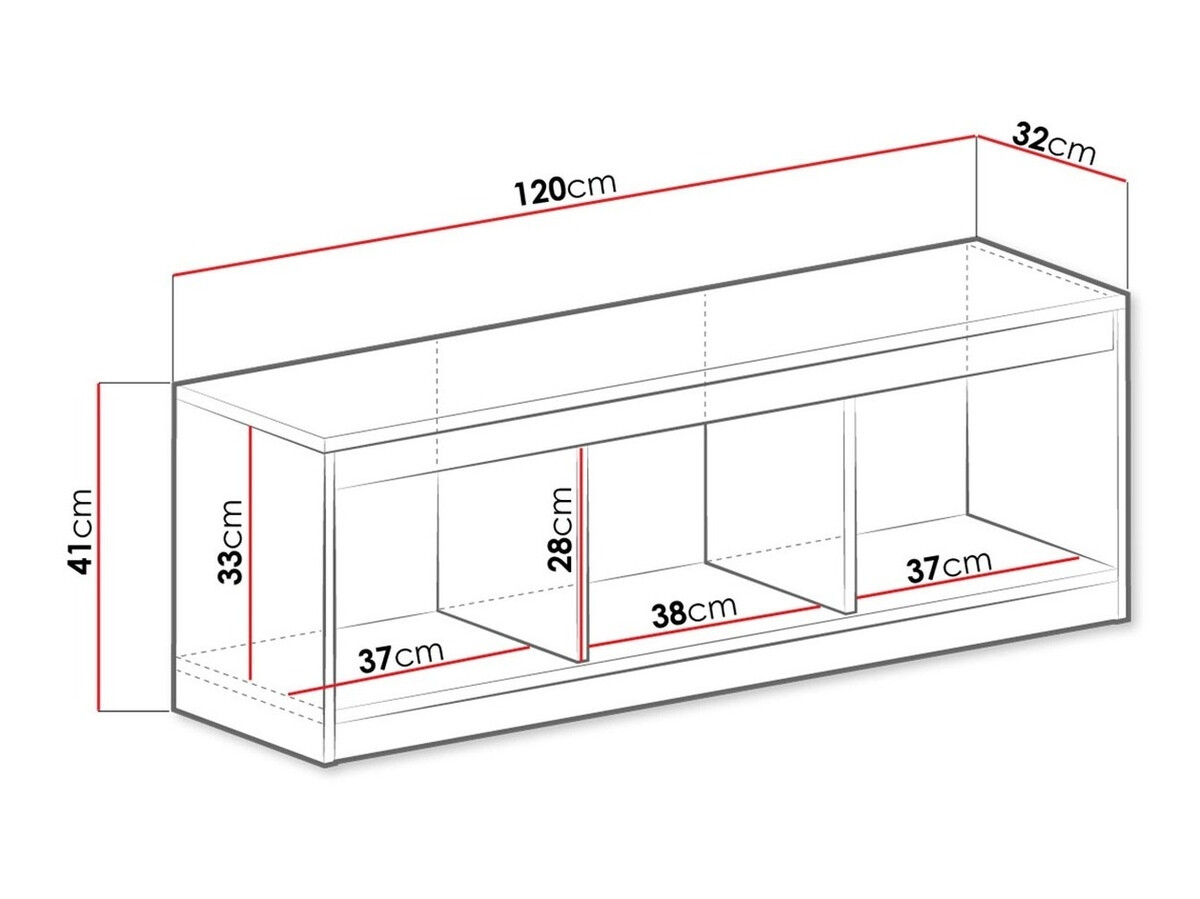 Wandplank Merevari 106 (Wit + Glans Turquoise)