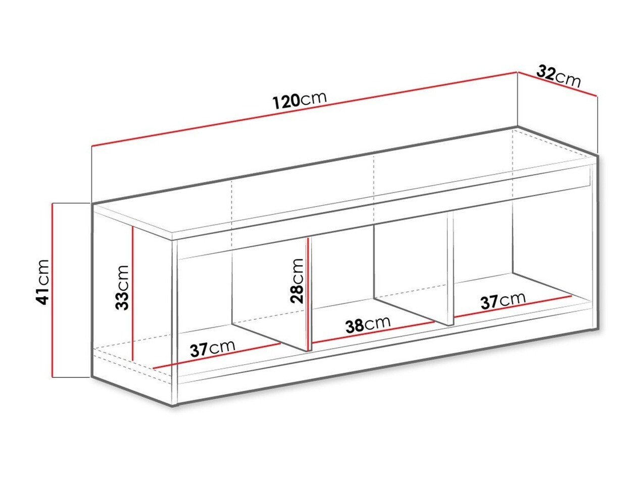 Wandplank Merevari 106 (Wit + Glanzend wit)