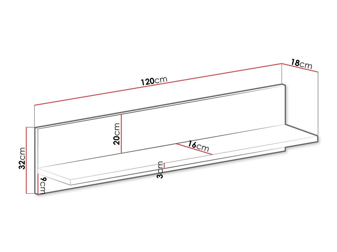 Wandplank Venmava 108