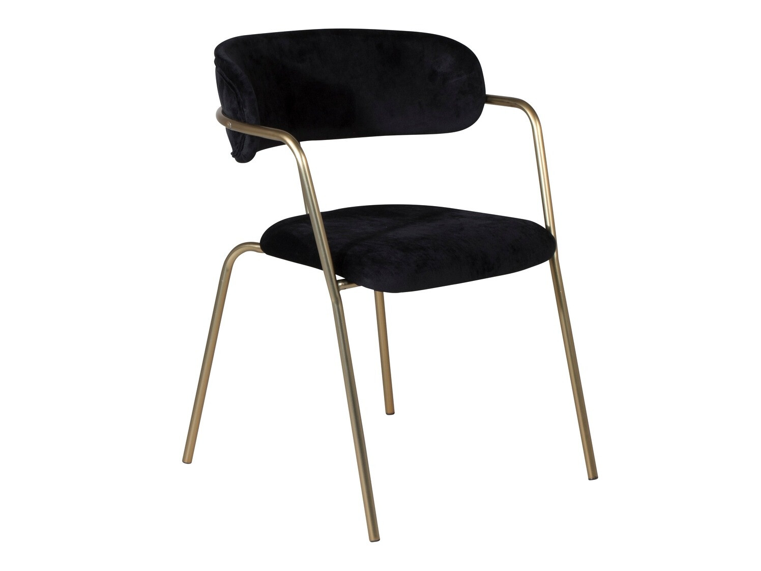 Stoel Dallas 108 (Zwart + Messing)