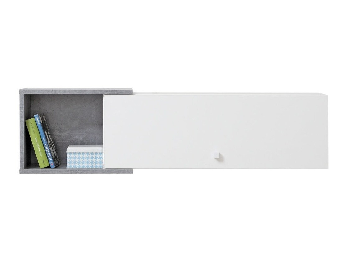 Wandplank Omaha J112 (Wit + Beton)