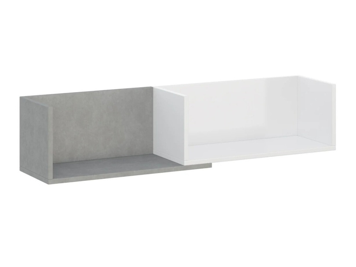 Wandplank Omaha J113 (Wit + Beton)