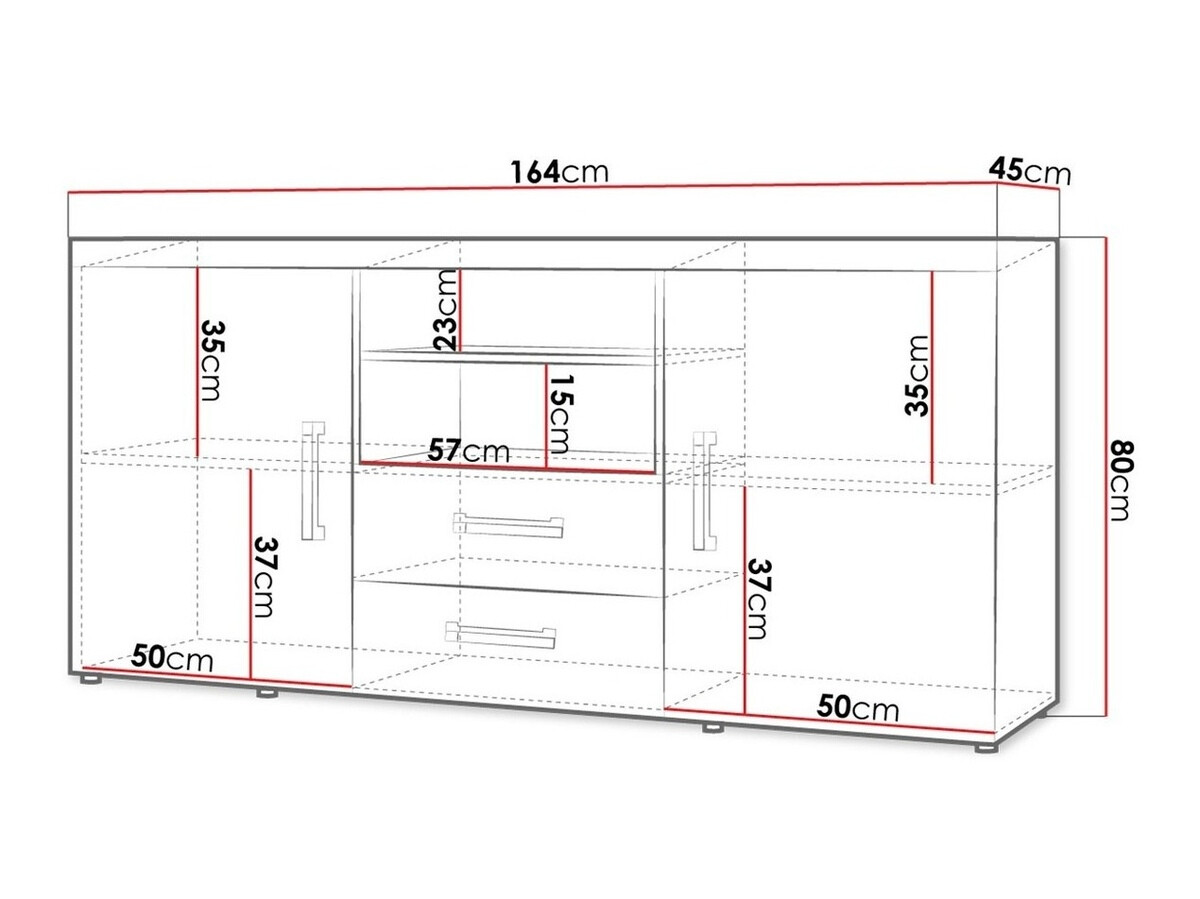 Ladekast Cormiru 103 (Pruim + Grafiet)