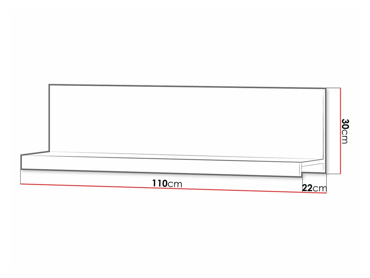 Wandplank Cormiru 105 (Pruim)
