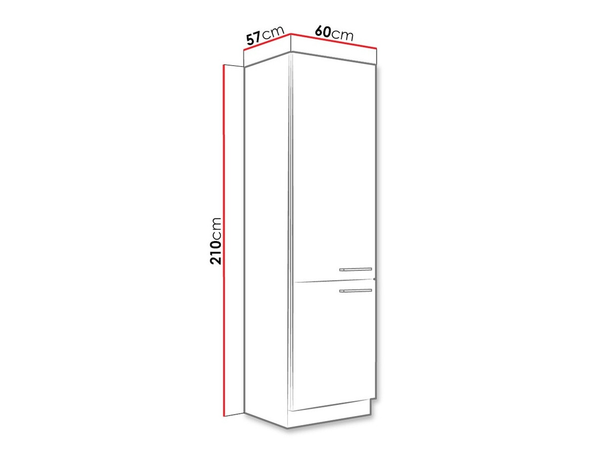 Modulaire kast met deuren Wood White 135