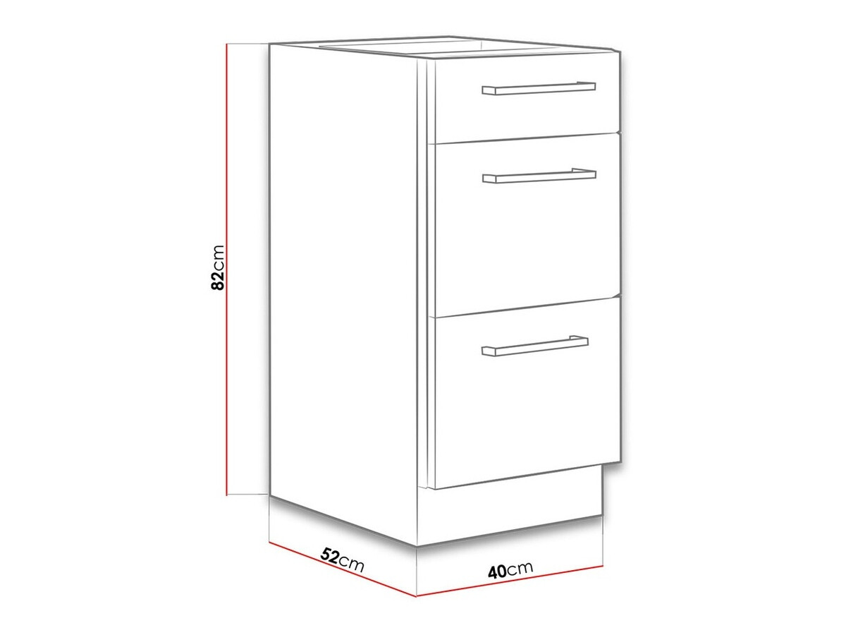 Modulaire kast met lades Wood Grey 132