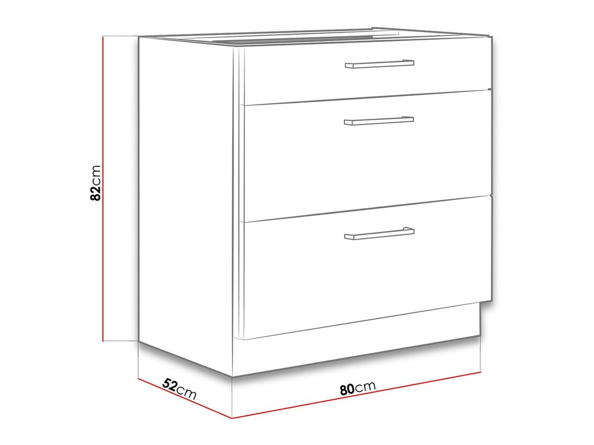 Modulaire kast met lades Wood White 123