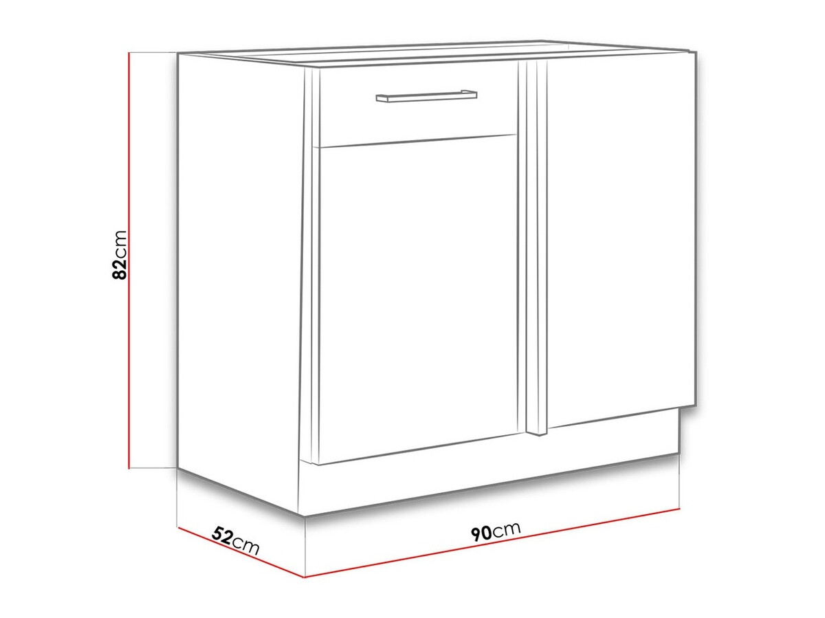 Modulaire kast met deuren Wood White 103