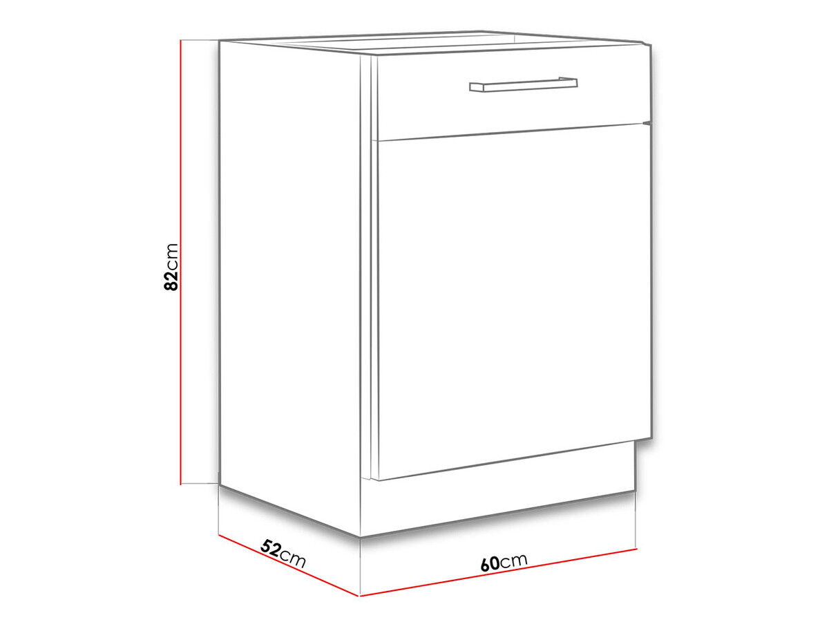 Modulaire kast met deuren Wood White 116