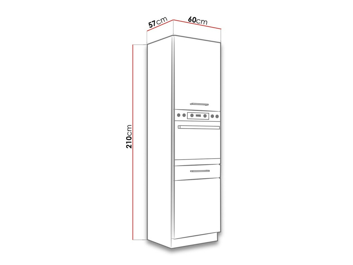 Modulaire kast voor inbouwapparatuur Wood White 113