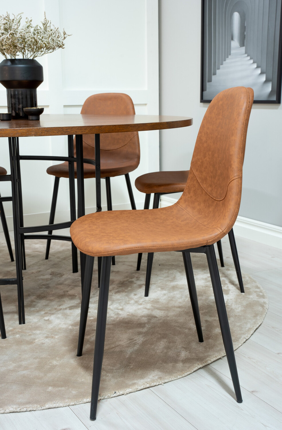 Eetkamerset Dallas 309 (Bruin + Zwart)