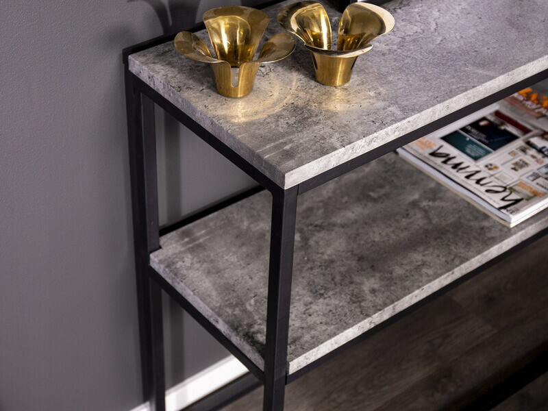 Wandtafel Dallas 2521 (Beton + Zwart)