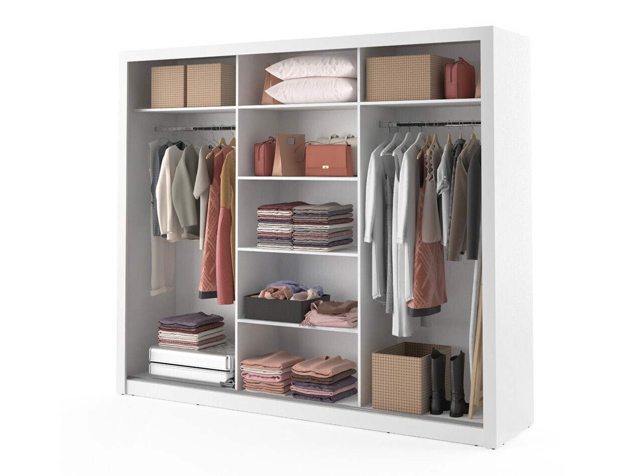 Kledingkast Fresno 101 (Wit)