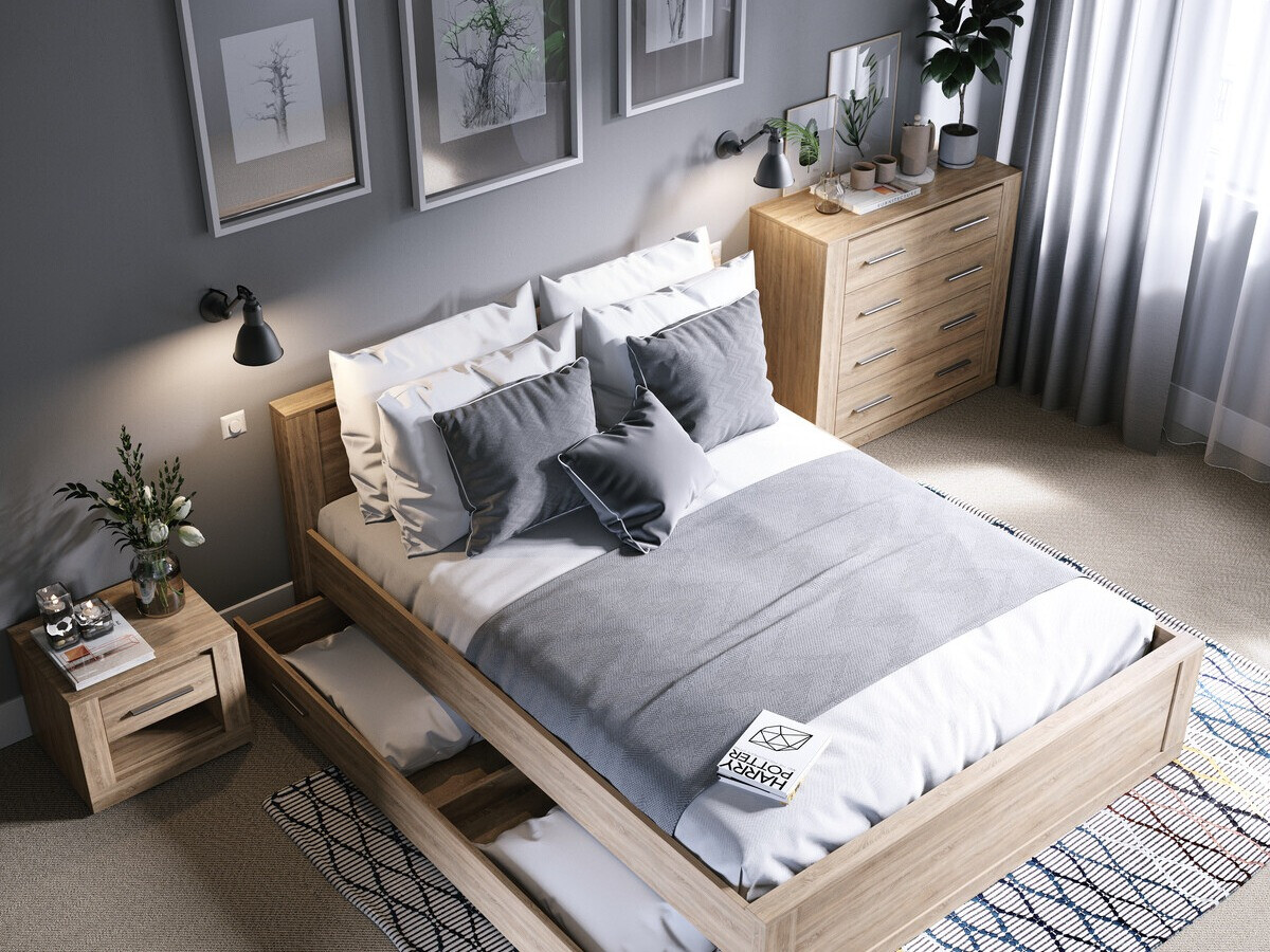 Nachtkastje Cirdelu 107 (San Remo eik)