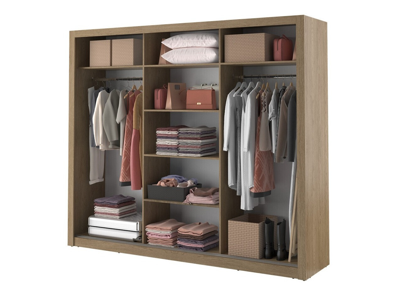 Kledingkast Fresno 101 (Licht eiken)