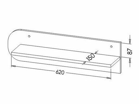 Wandplank Lomteo 109