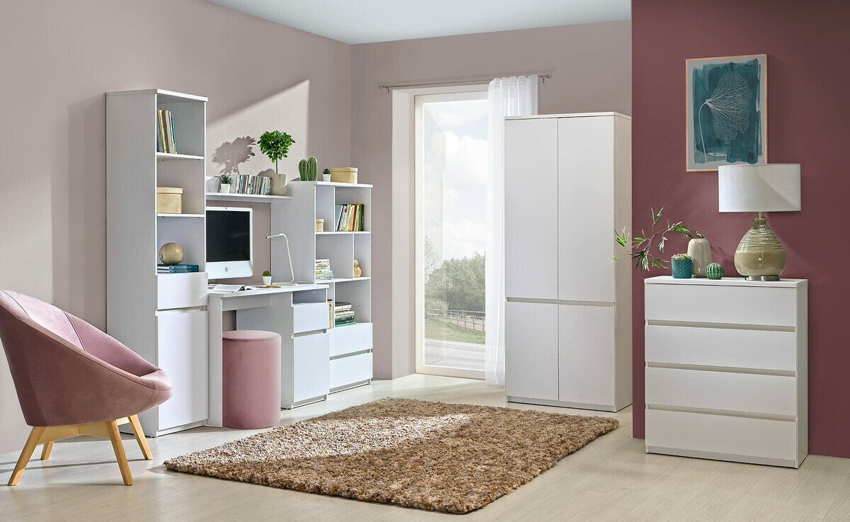 Kledingkast Evaropha 100 (Wit)