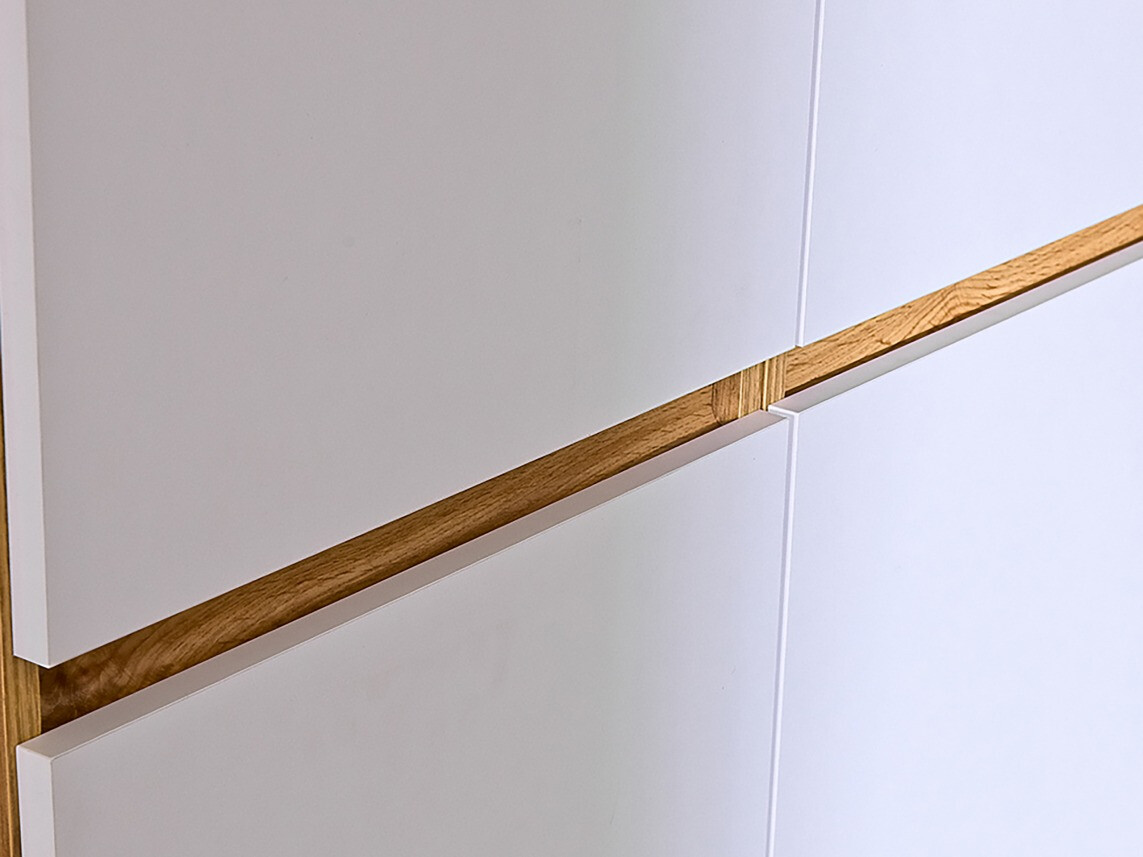 Kledingkast Evaropha 100 (Wotan eik + Wit)