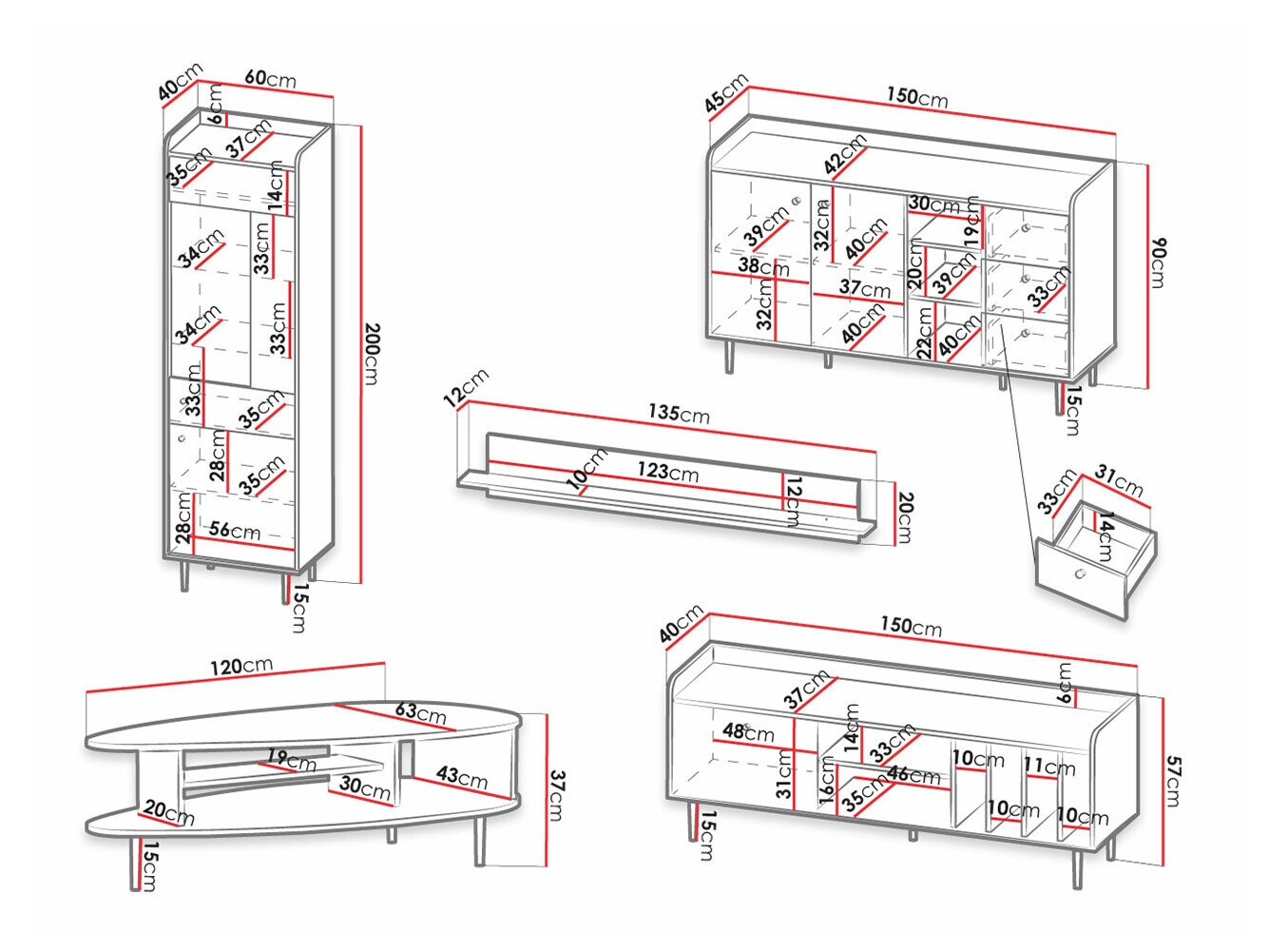 Woonkamerset Ferenou 113
