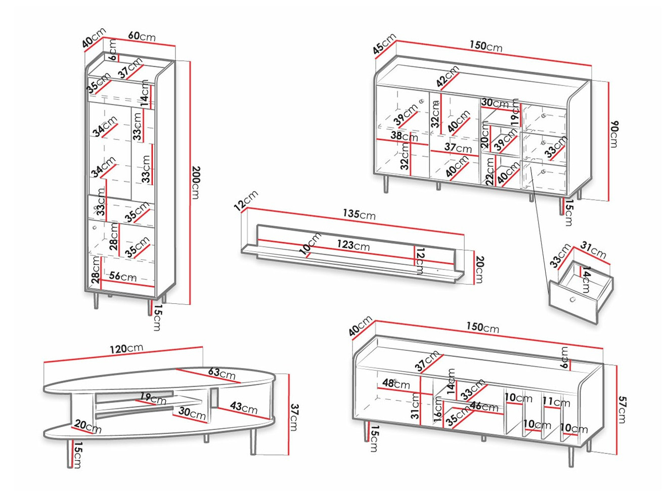 Woonkamerset Ferenou 113