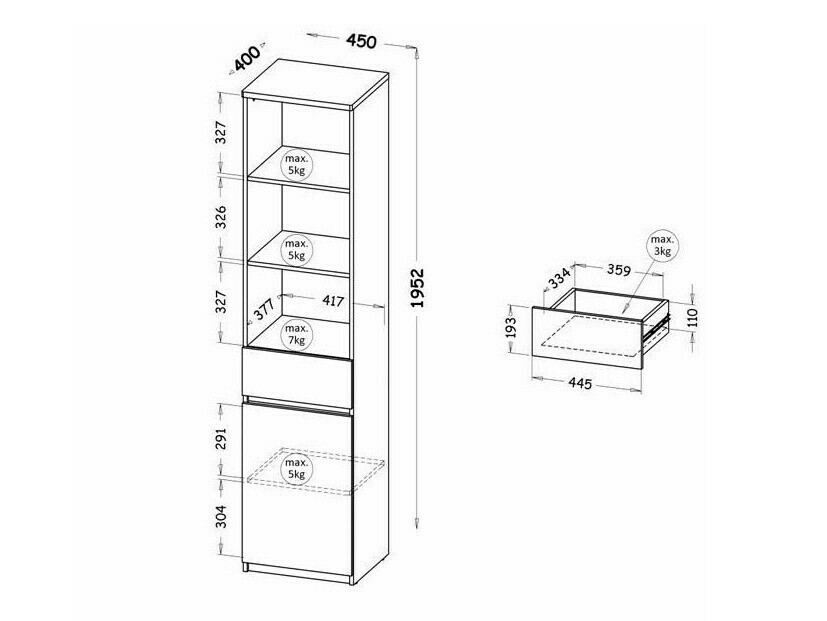 Boekenkast Evaropha 102 (Wit)