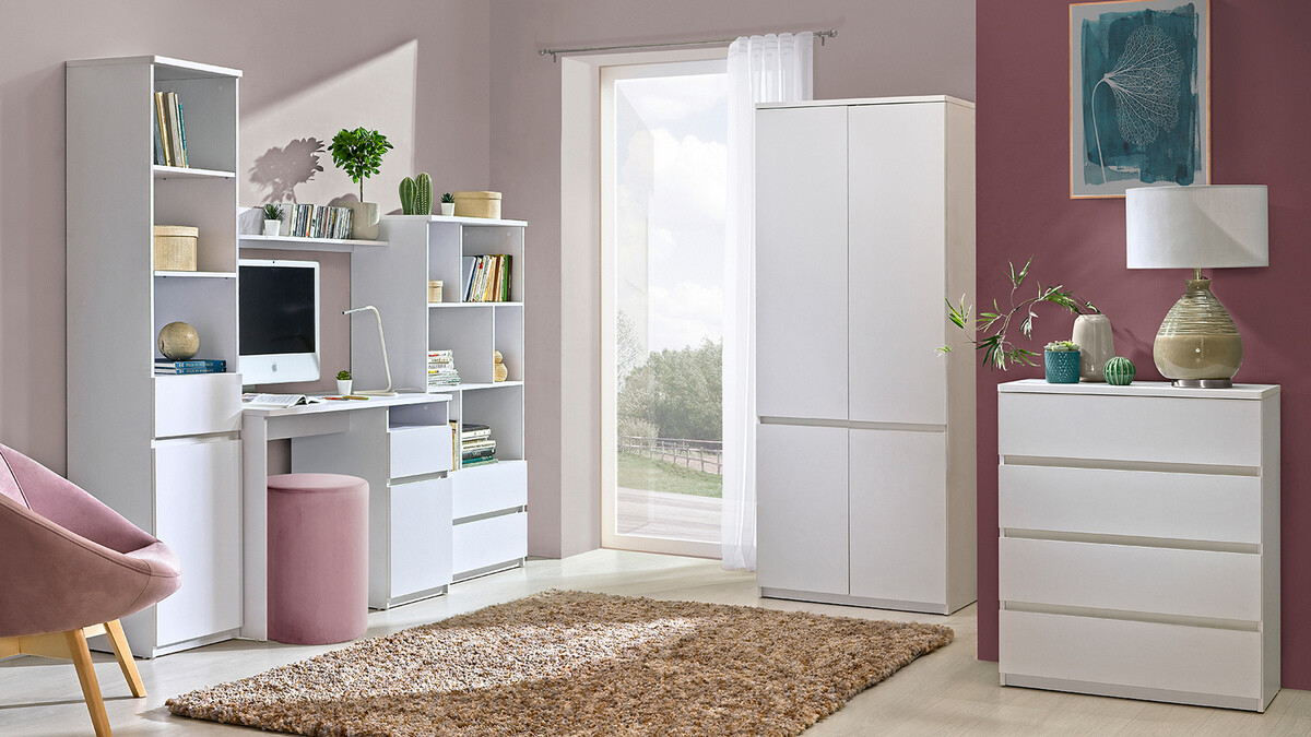 Boekenkast Evaropha 102 (Wit)