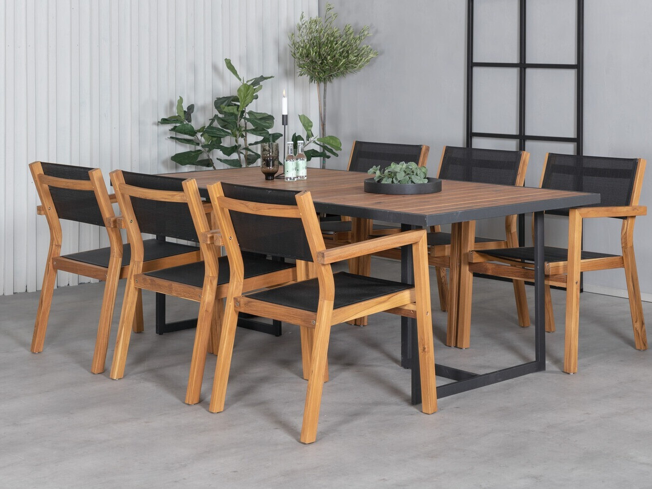 Tafel en stoelen set Dallas 2919