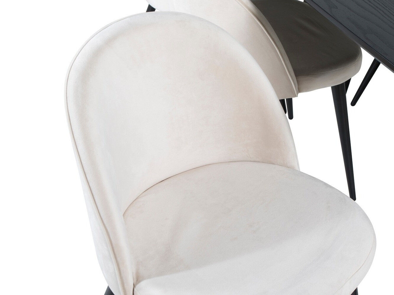 Eetkamerset Dallas 1449 (Beige + Zwart)