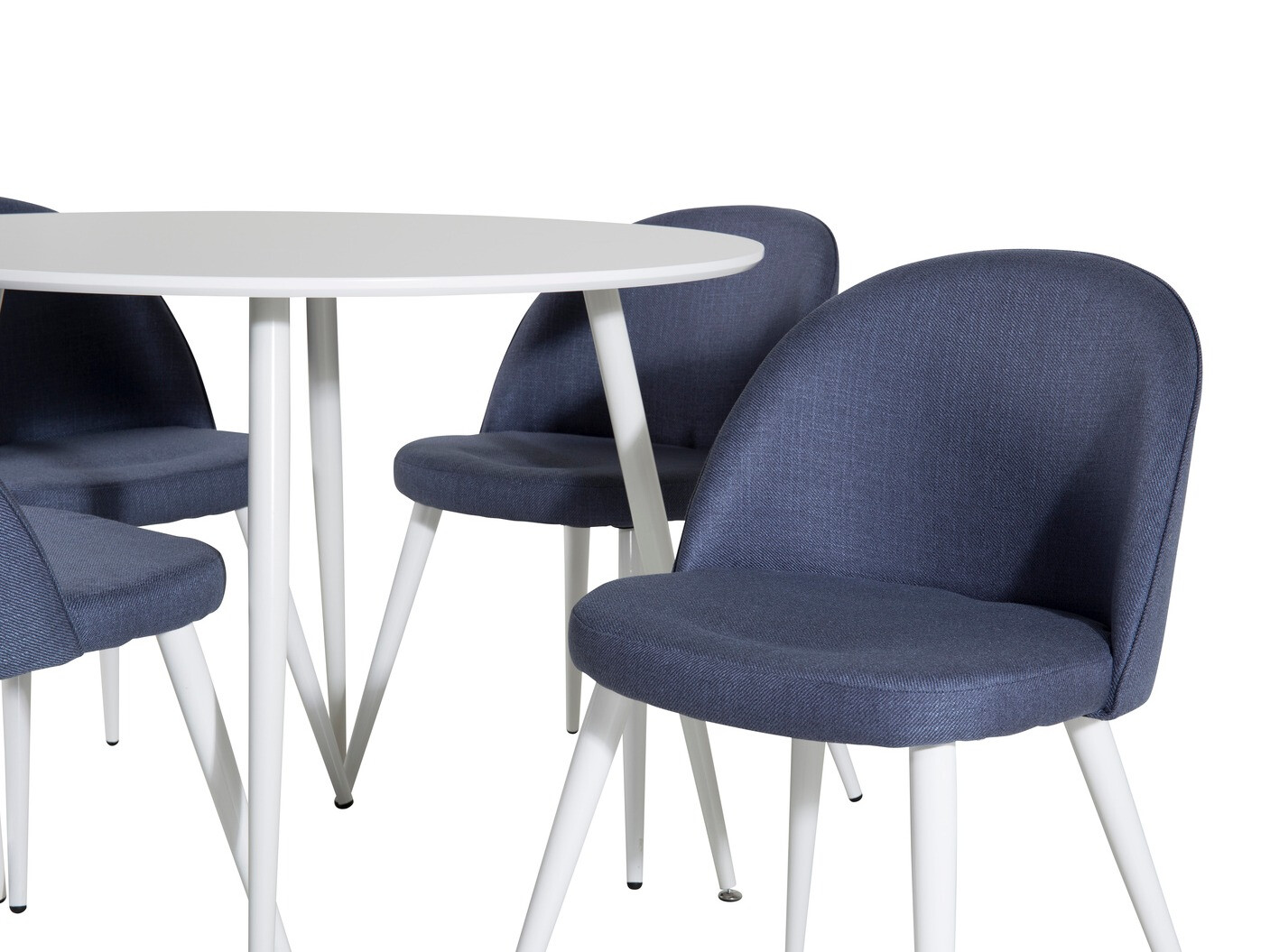 Eetkamerset Dallas 1536 (Blauw + Wit)
