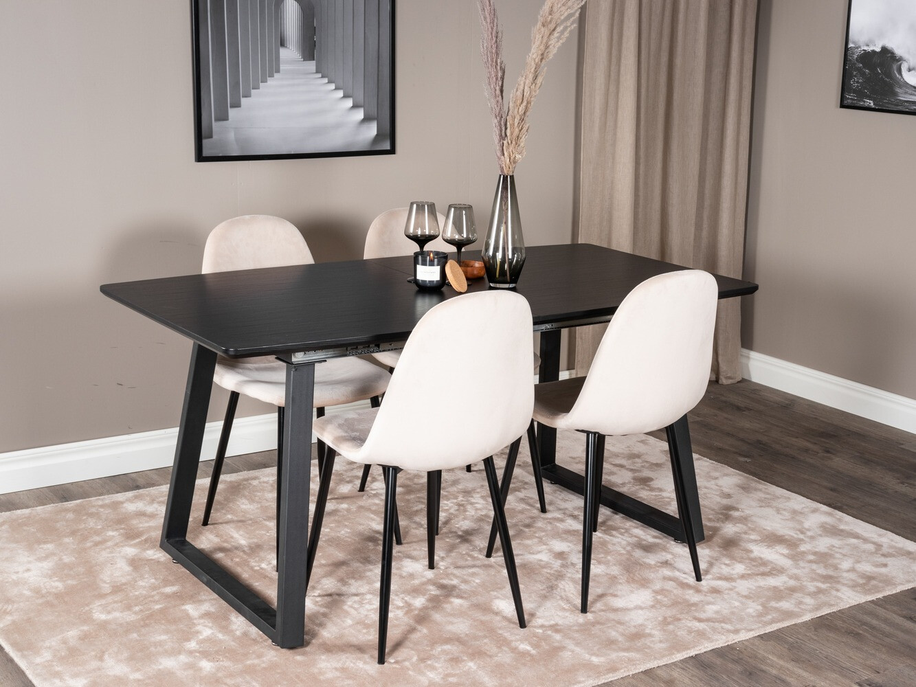 Eetkamerset Dallas 1616 (Beige)