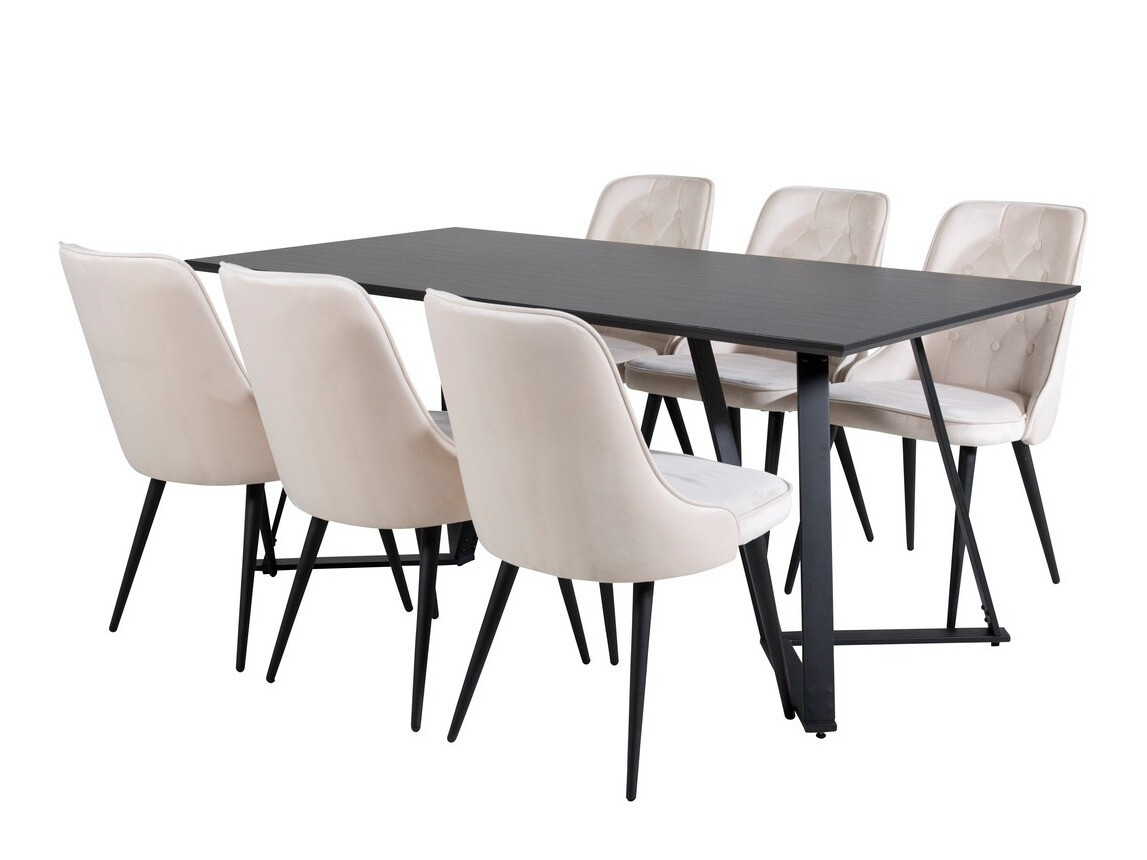Eetkamerset Dallas 1628 (Beige)