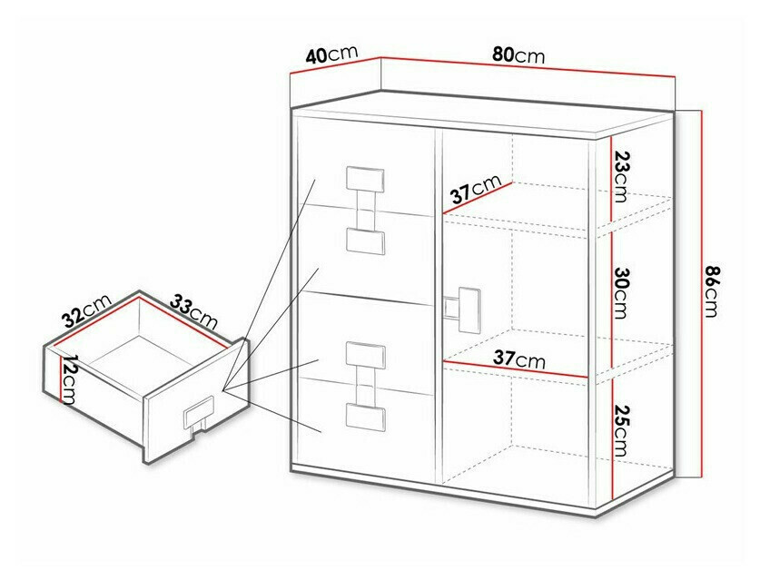 Ladekast Florevi 103 (Artisan eiken)