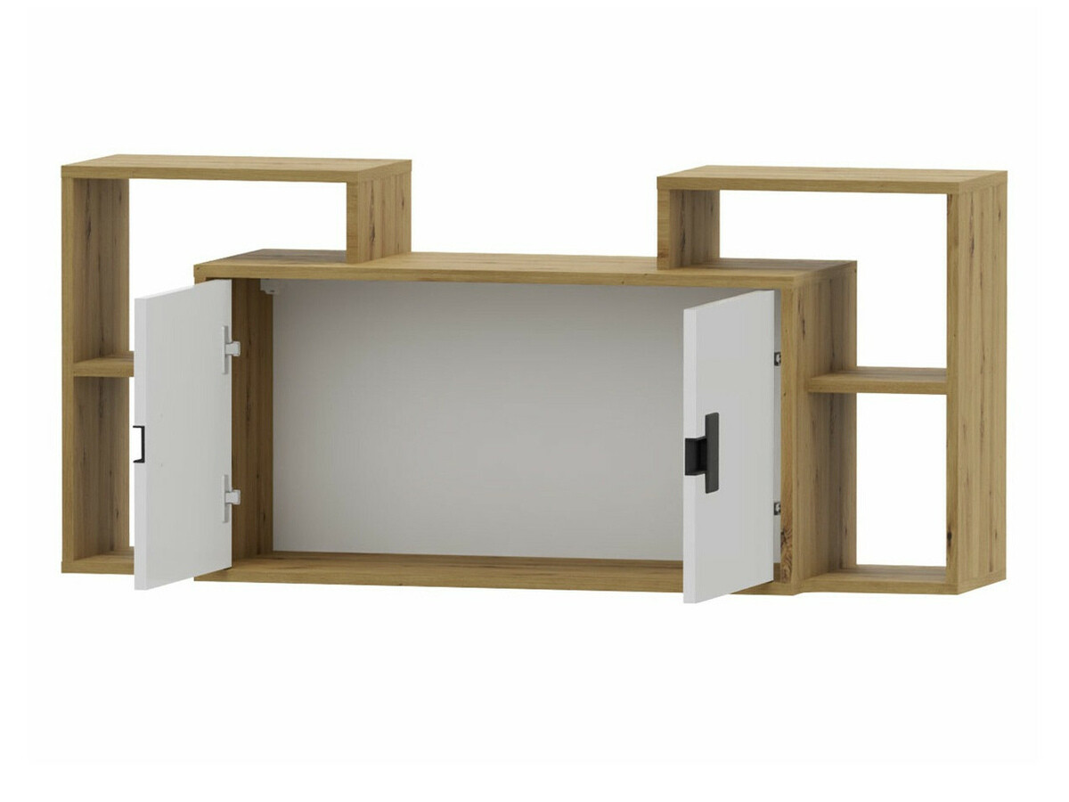 Meubelset Florevi 105 (Mat wit + Artisan eiken)