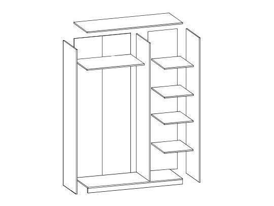 Kledingkast Daleta 127