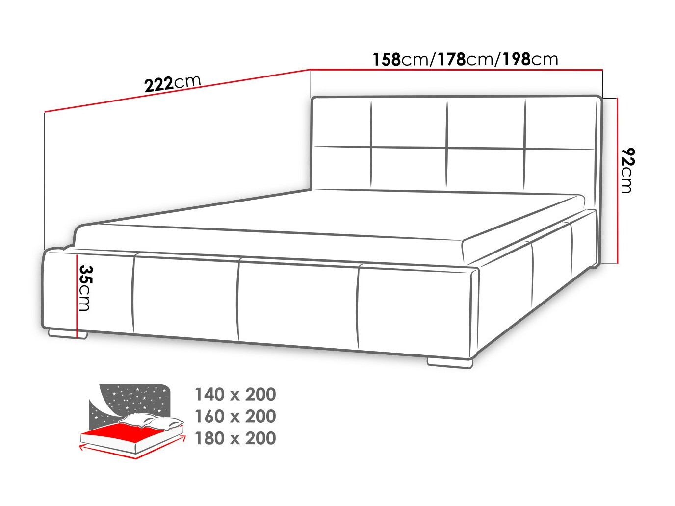 Bed Baltimore 122 (Ikar 05)