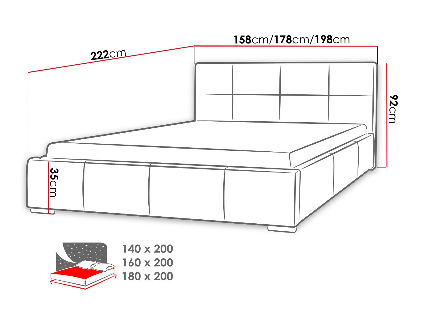 Bed Baltimore 122 (Ikar 09)