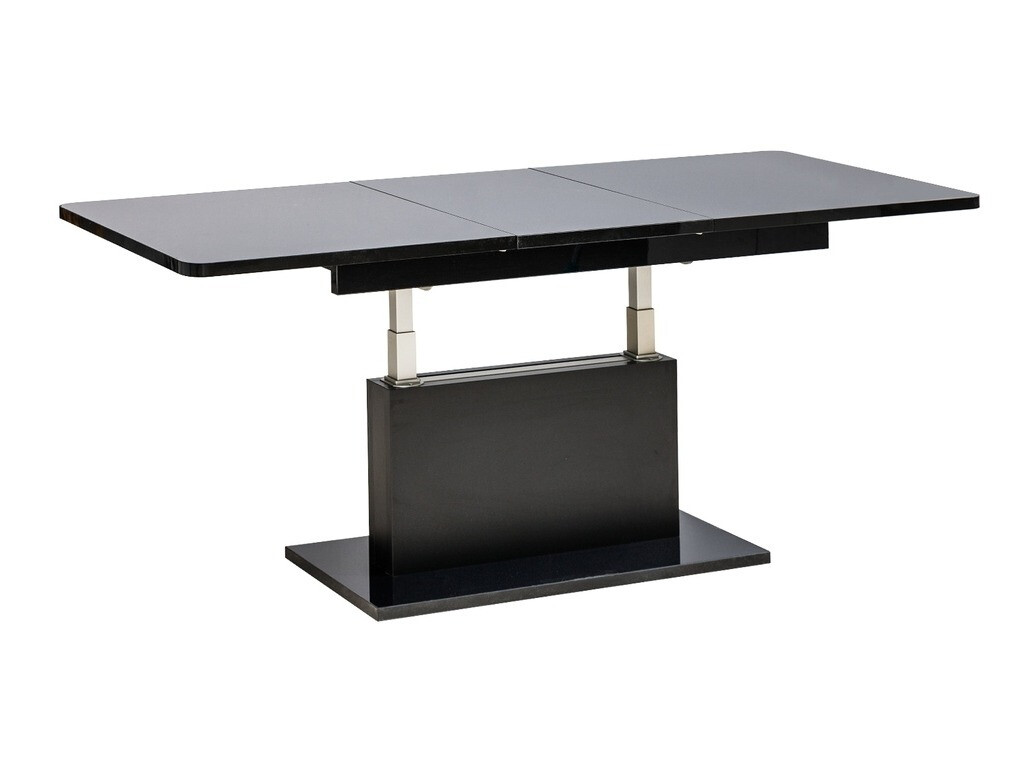 Salontafel transformator Ogden 158 (Glanzend zwart + Zwart)