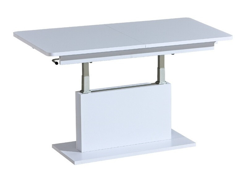 Transforming salontafel Ogden 158 (Glanzend wit + Wit)