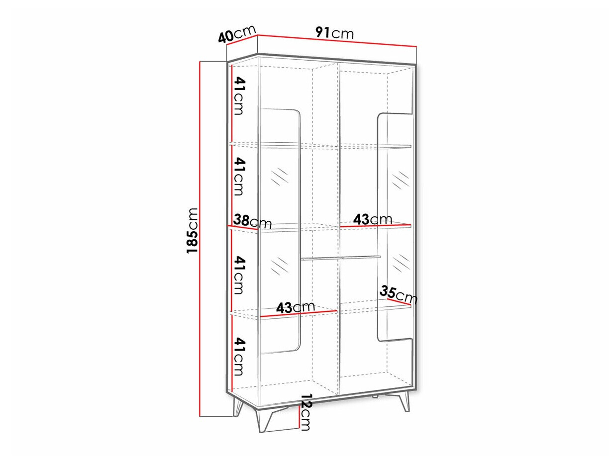 Boekenkast Avimora 106 (Notenhout)