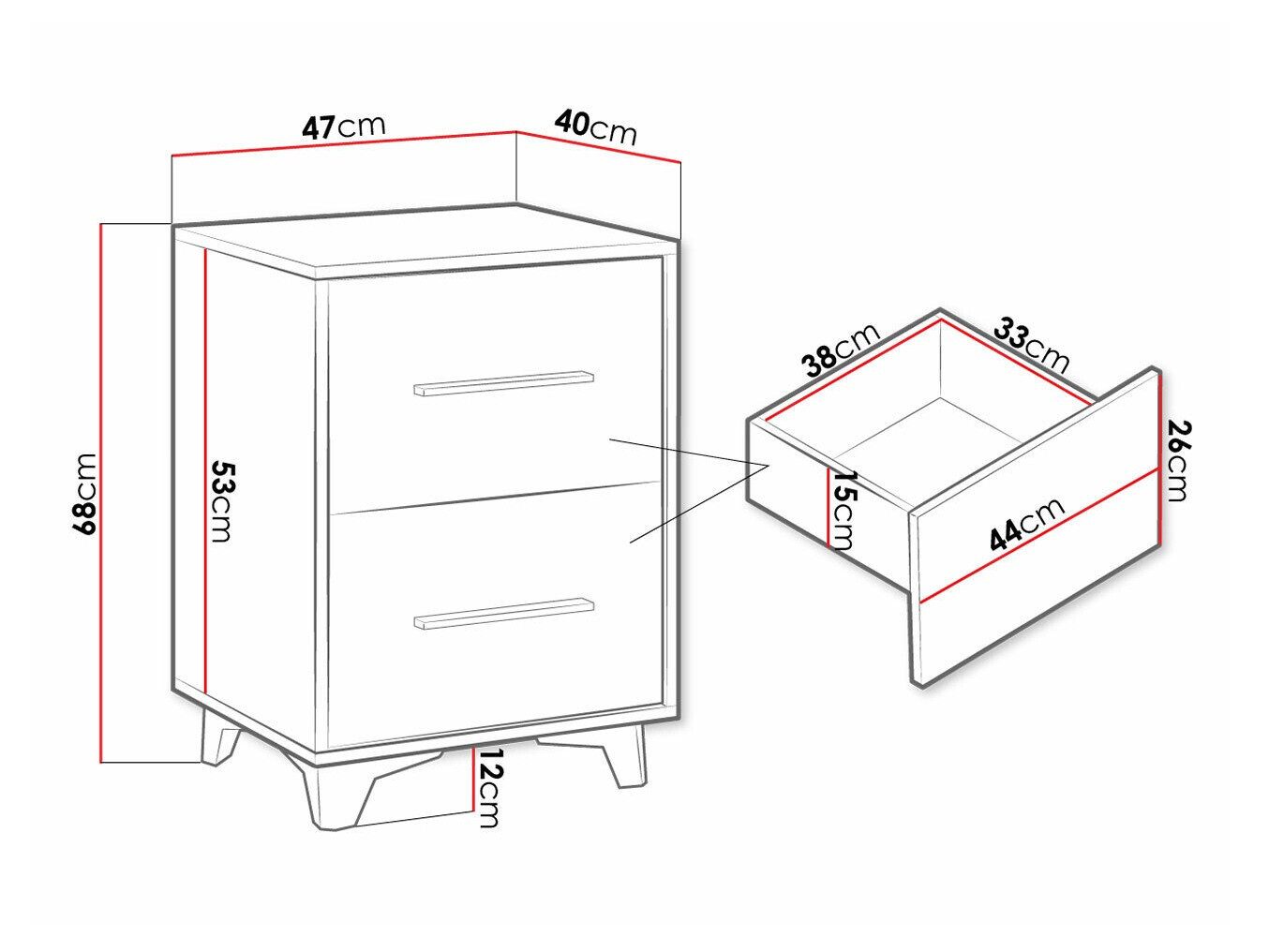 Nachtkastje Avimora 117