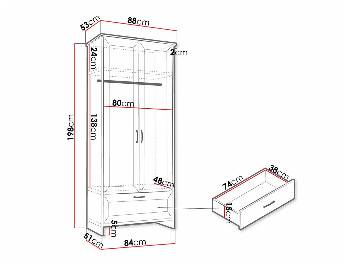 Kledingkast Elblevo 101