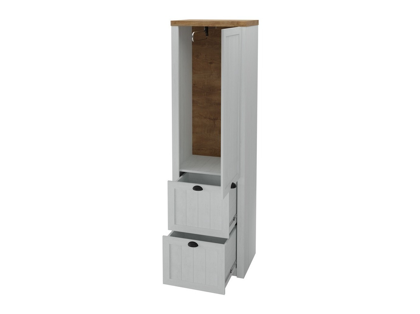 Kledingkast Ferdore 122 (Grijs)