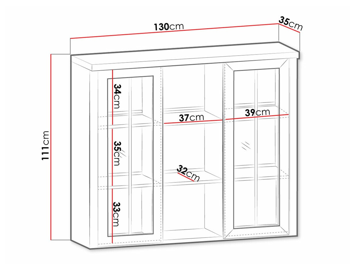 Dressoir Ferdore 143 (Lefkas eik + Anderson den)