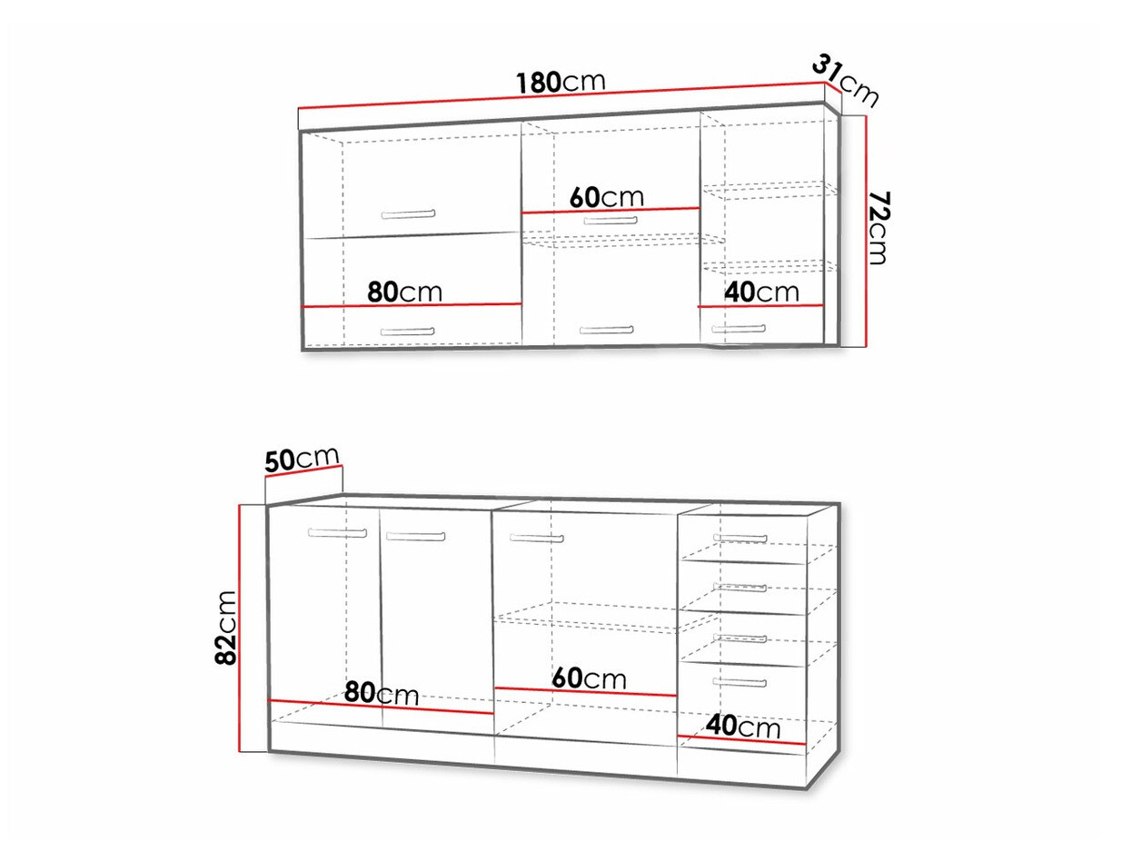 Modulaire keukenset Multi Cream 124