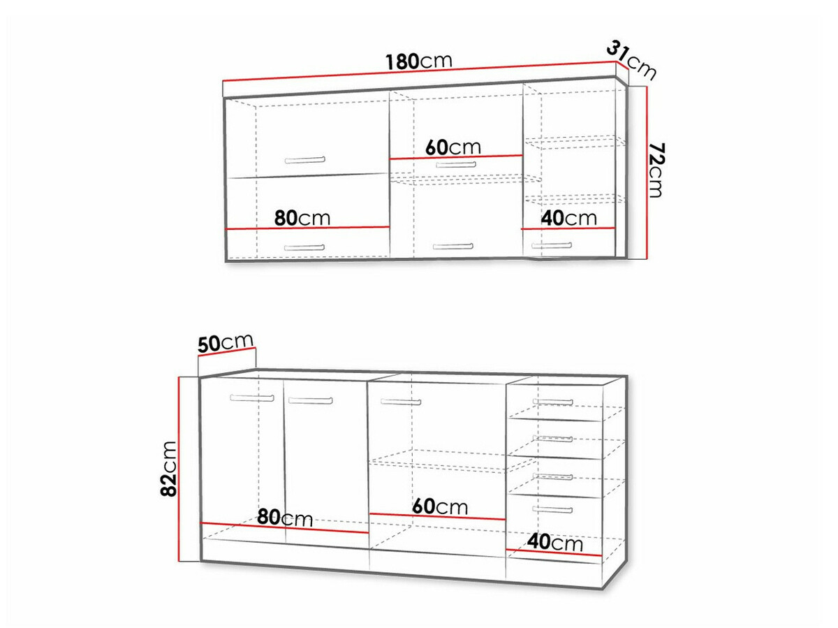 Modulaire keukenset Multi Cream 124