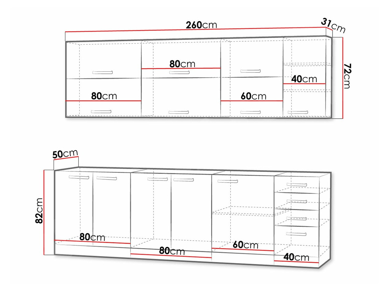 Modulaire keukenset Multi Grey 123