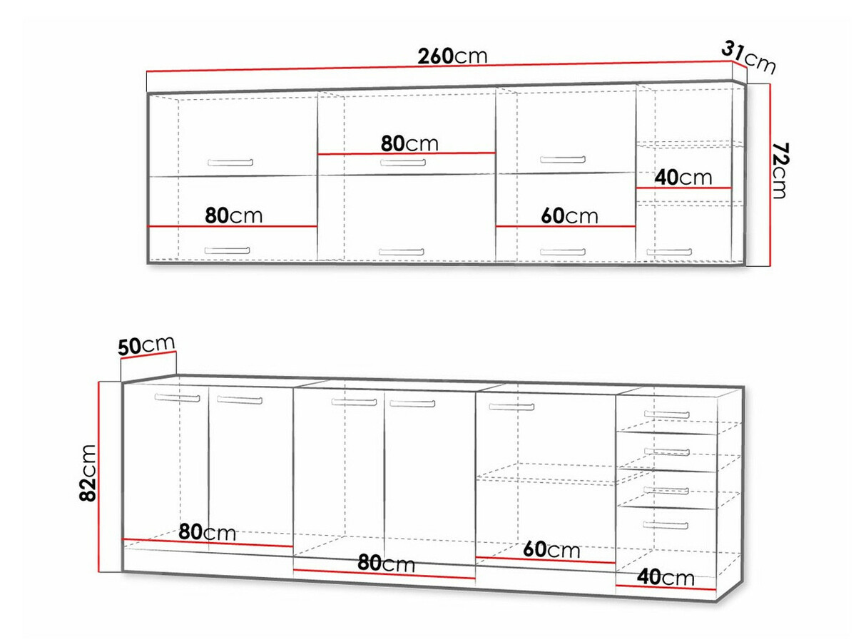 Modulaire keukenset Multi Grey 123